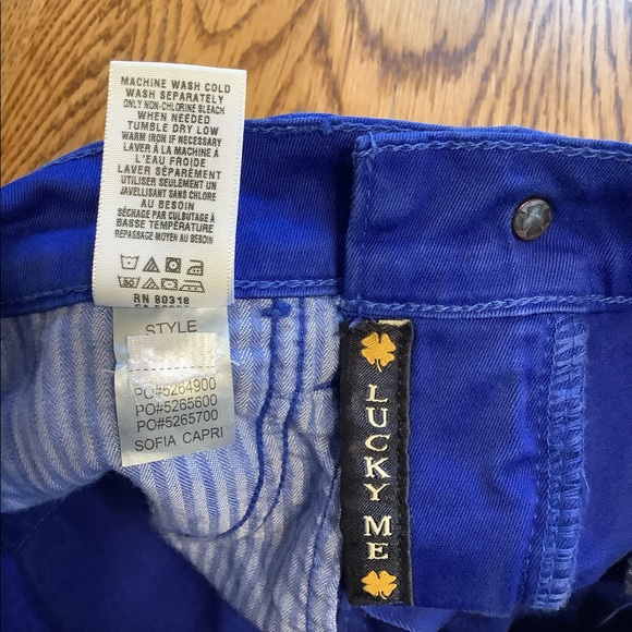 Lucky Brand Capri Style Jeans periwinkle blue Size 2/26 - Picture 5 of 7